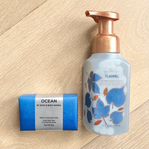 ⭐️Bath & Body Works⭐️Flannel Gentle Foaming Hand Soap Ocean Shea Butter Bar Soap - Picture 3 of 10